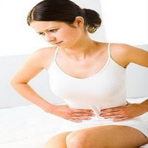 woman with menstrual cramps
