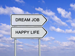 dream job, happy life graphic