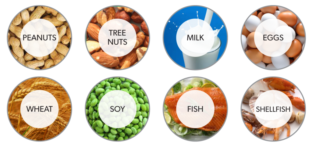 List The 8 Most Common Food Allergens 8 Points