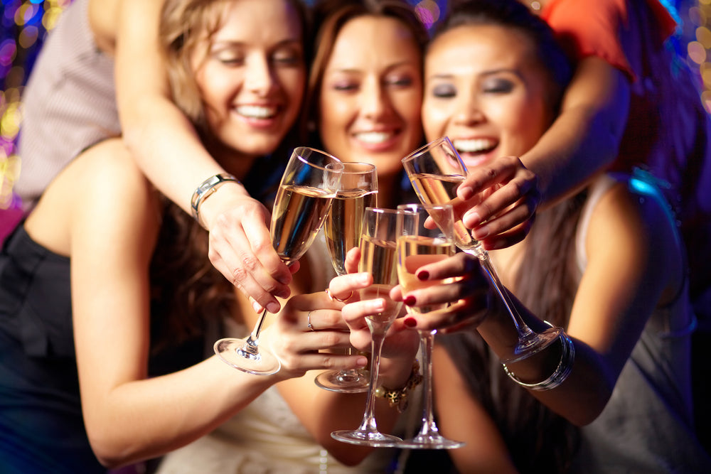 young women celebrating