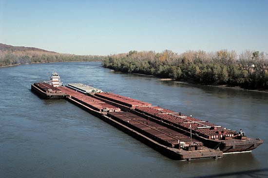 barges in water