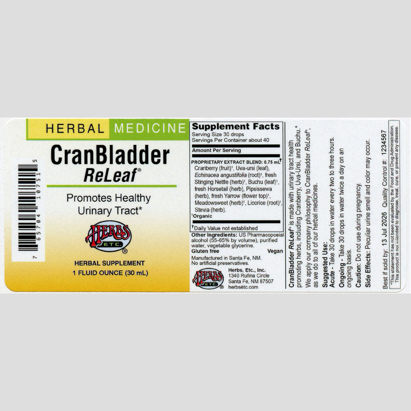 CranBladder ReLeaf® Classic Liquid Extract