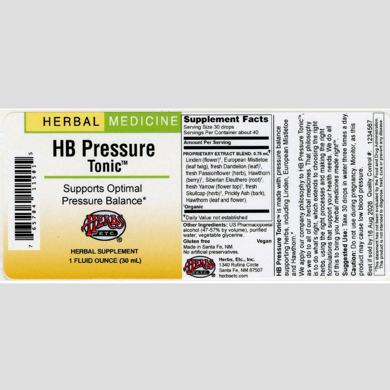 HB Pressure™ Tonic Classic Liquid Extract