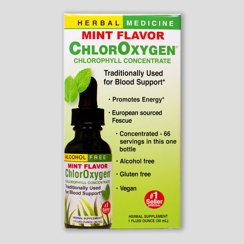 ChlorOxygen® Chlorophyll Concentrate Mint Alcohol Free Liquid Extract