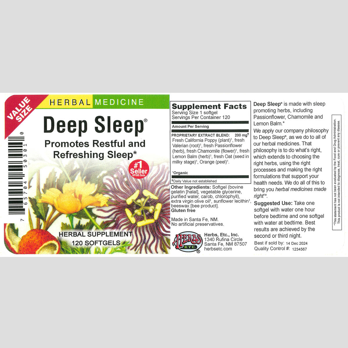 Deep Sleep® Softgels – Herbs, Etc.