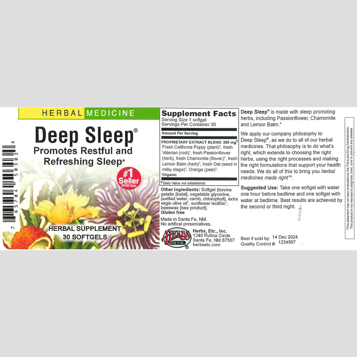 Deep Sleep® Softgels – Herbs, Etc.