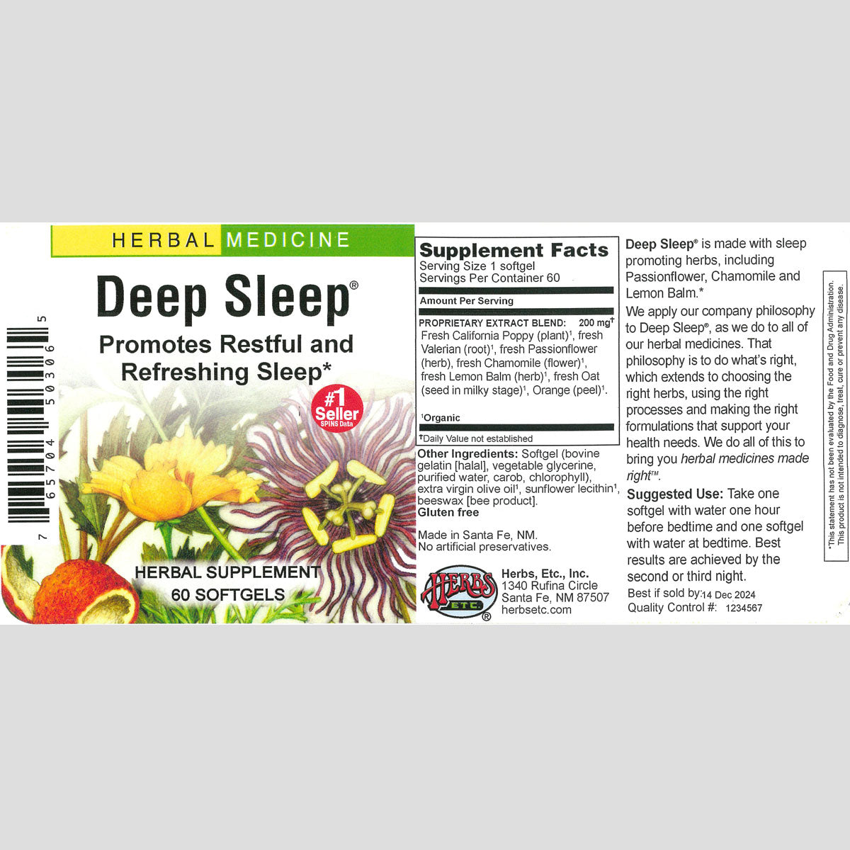 Deep Sleep® Softgels – Herbs, Etc.