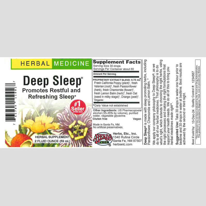 Deep Sleep® Classic Liquid Extract – Herbs, Etc.