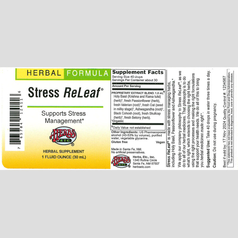 Stress ReLeaf® Classic Liquid Extract