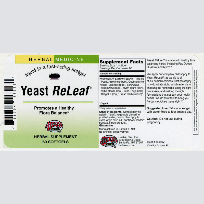 Yeast ReLeaf® Softgels